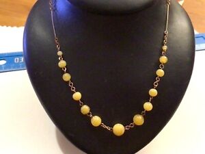 Rolled Gold Wire 1930s Necklace