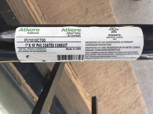 CALBOND PV1010CT00 Conduit, 1" x 10' ft, GRC PVC Coated - Picture 1 of 2