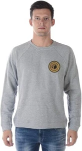 Sudadera Jersey Grande Para Hombre Versace Collection Gris Brezo Logo Medusa - Imagen 1 de 12