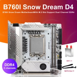 B760I SNOW Dream ITX Motherboard LGA1700 Intel's 12th and 13th, 2 DDR4 Slot - Afbeelding 1 van 22