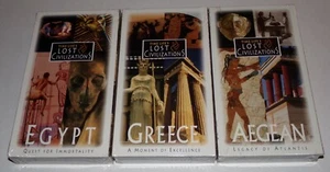 Time Life's Lost Civilizations Egypt, Greece & Aegean VHS Videos - Brand New - Picture 1 of 2