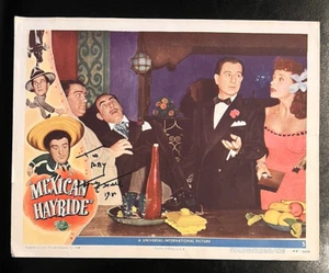 MEXICAN HAYRIDE 1948 ORIGINAL 'SIGNED' LOBBY CARD, ABBOTT AND COSTELLO - Picture 1 of 1