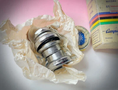 Campagnolo 1" Headset FILETTO ITALIA SERIE STERZO STRADA RECORD ACERO NUEVO - Imagen 1 de 4