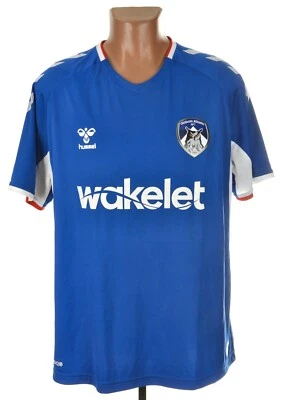 OLDHAM ATHLETIC 2019/2020 HOME FOOTBALL SHIRT JERSEY HUMMEL XL ADULT - Image 1 of 4
