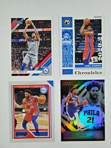 Joel Embiid Lot 2019 20 Donruss #153 + Chronicles #13 + Threads #90 + Illusions - Picture 1 of 5
