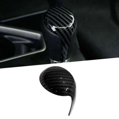 Cubierta de perilla de cambio de marchas interior de fibra de carbono para Toyota Corolla 2014-2018 Foto 1 de 4