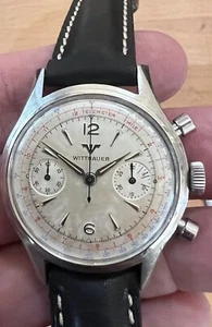 Vintage 1960s Wittnauer Chronograph  w/ Tele & Tachy Scale ref 3256 14y Movement - Picture 1 of 7