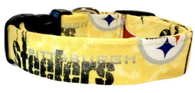 Yellow Pittsburgh Steelers #2 Handmade Dog Collar
