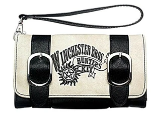 Supernatural Winchester Bros Trifold Womens Hand Purse Clutch White Wallet - Picture 1 of 1