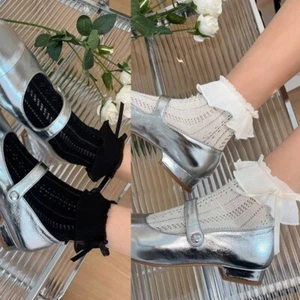 Womens Spring Summer Socks Sweet Lace Ankle Socks Lace Ruffle Frilly Stockings - Picture 1 of 10
