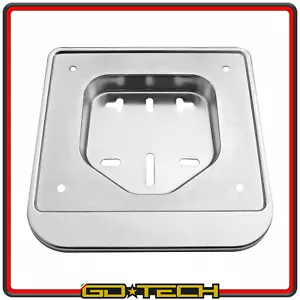 PORTA TARGA CROMATO VESPA 50 SPECIAL SCOOTER CICLOMOTORE CIAO UNIVERSALE 150x155 - Foto 1 di 2
