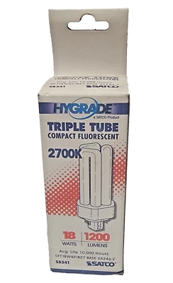 Satco Hygrade Triple Tube Bulb 18W - Image 1 of 4