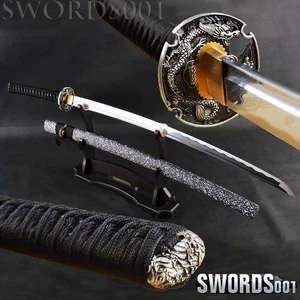 Espada Katana Japonesa Acero al Carbono con Dragón Chino Tsuba Hecha a Mano Borde Afilado - Imagen 1 de 18