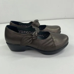 Dansko Mary Jane Clogs Größe 38 7,5-8 Ainsley Metallic Bronze Leder Schuhe - Bild 1 von 10
