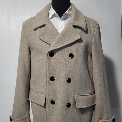  Chaqueta Scotch & Soda Amsterdam Couture Elegante Clásica Mezcla de Lana Talla XL Tostada Foto 1 de 4