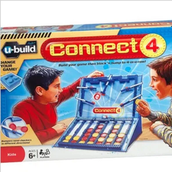 U-build Connect 4 by Hasbro Build your game then block and bump - Image 1 of 4