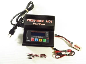 Dual Power Thunder AC6 Balance Charger/Discharger RC Car Plane w/ Charge Cables - Picture 1 of 10