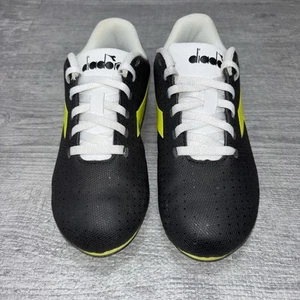 Diadora Pichichi Soccer Cleats Youth Boys Girls Size 12.5 Black Volt Sneakers - Picture 1 of 13