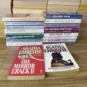 Agatha Christie Lot of 19 Vintage PB Books Mystery Crime Fiction Detective - Imagen 1 de 13