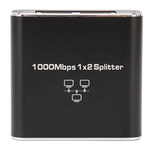1000Mbps Ethernet Kabel Splitter 1 Zu 2 Kompatibel Mit Cat5 Cat5E Cat6 Cat7 KUI - Photo 1/24