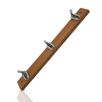 Gancho Estante con Base de Madera de Teca y Ganchos Plegables de Acero Inoxidable 316, Duradero... Foto 1 de 4