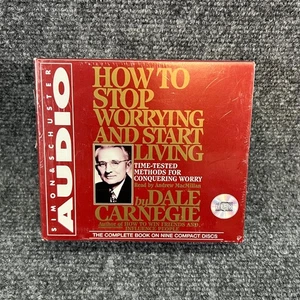 How to Stop Worrying and Start Living by Dale Carnegie Audio 9 CD Set New Sealed - Imagen 1 de 4
