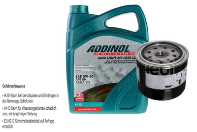 Febi BILSTEIN Filtre 5L Addinol Giga Lumière Mv 0530 Ll pour Nissan Micra IV - Photo 1/4