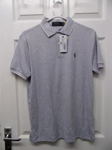 Polo Ralph Lauren Grey Heather Polo Shirt Size S Cotton Blend - #3104 - Picture 1 of 8