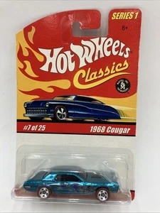 Hot Wheels Classics Series 1 #7/25 1968 Mercury Cougar - Spectraflame Blue - Picture 1 of 8
