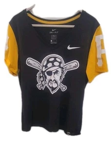 Nike Pittsburgh Pirates Dri-Fit Baseball Jersey Women's LARGE - Picture 1 of 13