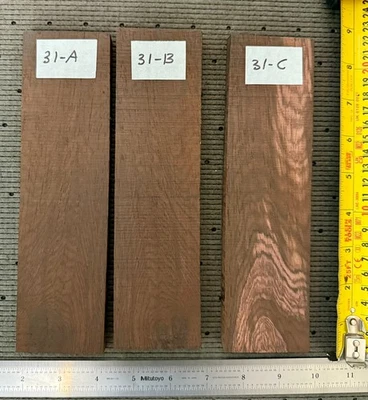 Puente brasileño de palo de rosa en blanco #31 (8,25" x 2,3" x 0,5") Foto 1 de 4