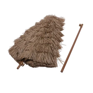 2.4m / 7.9ft Thatch Umbrella Height Adjustable Tilt Sun Resistant Simulated Pati - Picture 1 of 12