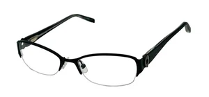 Jones New York Womens Black Rimless Rectangle Eyewear Frame, J128 48mm - Picture 1 of 12