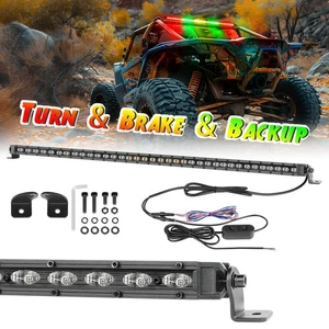 For Polaris Ranger XP 1000 37" UTV Rear LED Light Bar Running Turn Signal Kit - Picture 1 of 15