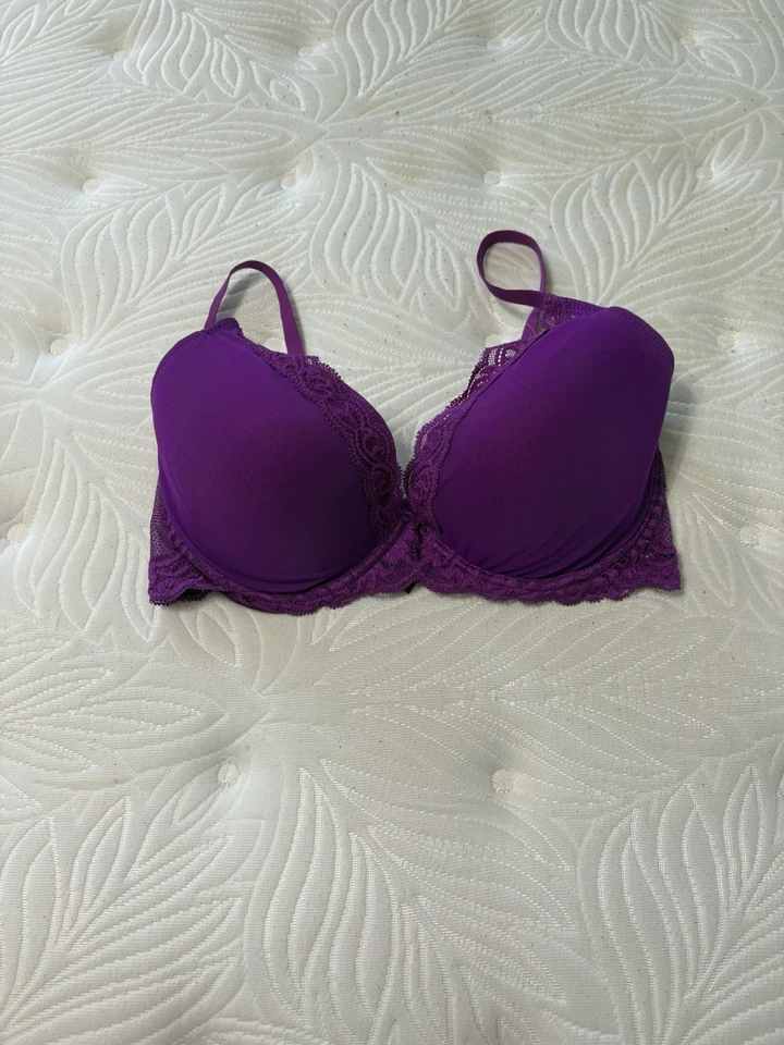 Sujetador Natori 36DD púrpura encaje acolchado con aros correa ajustable Foto 1 de 4