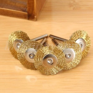 5pcs Wire Steel Wheel End Brushes 25mm Power Rust Remover Rotary Tool Tool - Picture 1 of 12