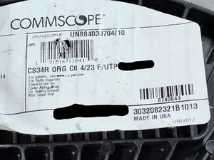 Commscope CS34R 23/4P Cat6 F/UTP WebTrak Riser Shield Network Cable Orange/100ft - Picture 1 of 11