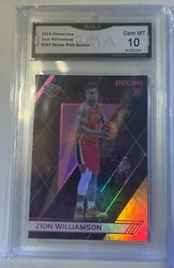 2019 Chronicles #292 Recon Pink RC Zion Williamson GMA 10 New Orleans Pelicans - Foto 1 di 2