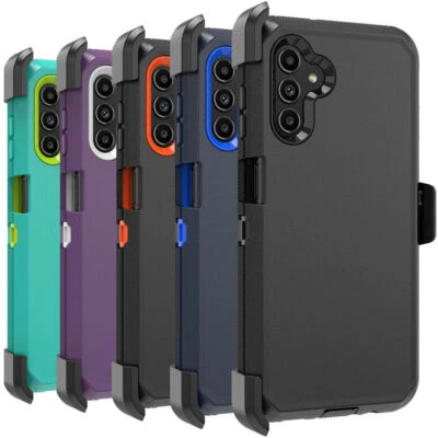  For Samsung Galaxy A13 5G Shockproof Heavy Duty Rugged Belt Clip Holster Cover - Image 1 of 4