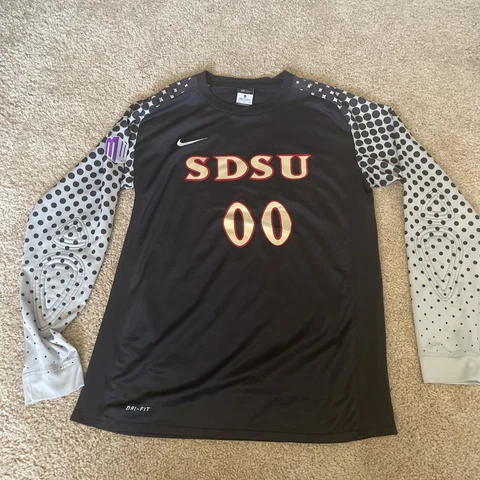 San Diego State University Men Medium Soccer Team Jersey Nike Long Sleeve #00 Cover