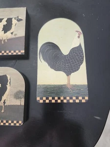 Folk Artist Warren Kimble Flats Collection Lenox (1996) Farmhouse Lot 3 Pieces - Picture 1 of 4