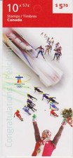 2010 Canada SC# BK 425-Olympic Spirit-booklet of 10-M-NH