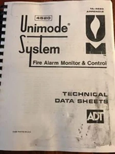 ADT UNIMODE SYSTEM MANUAL TA-4520 - Picture 1 of 1
