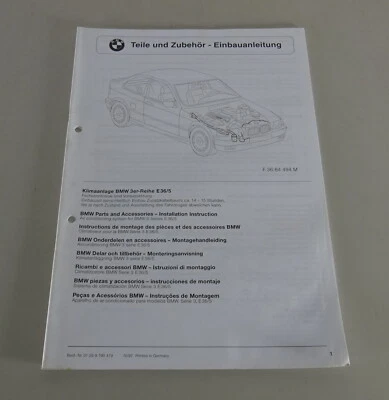 Einbauanleitung BMW Aire Acondicionado para E36 Compacto Stand 04/1997 - Imagen 1 de 2