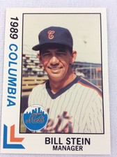 1989 Columbia Mets-South Atlantic League-BEST Baseball Card-Bill Stein