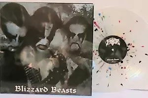 IMMORTAL Blizzard Beasts Clear Rainbow Splatter Vinyl LP VG+ 300 Made Osmose - Picture 1 of 4