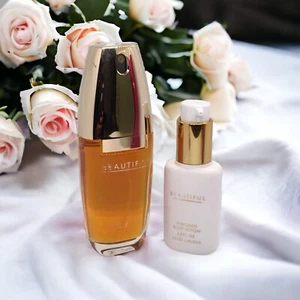 2pc Estee Lauder BEAUTIFUL Eau de Parfum 2.5 Fl. Oz. & Body Lotion 1.5 Fl. Oz. - Picture 1 of 15
