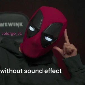 Marvel Deadpool Headset Electric Remote Control Blink Light Charging Mask Gift - Picture 1 of 7