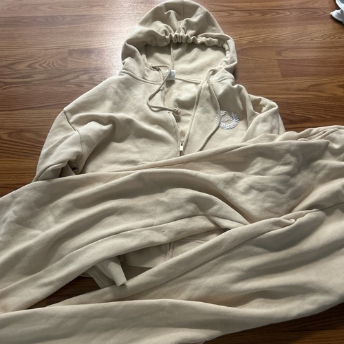 UNDERCOVER Set felpe con cappuccio e pantaloni della tuta rosa edera Victoria Secret taglia Xsmall