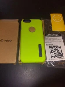 TOTU I-Phone 6 Cell Phone Case Candy Shell NIB Blue & Lime Green - Zdjęcie 1 z 6